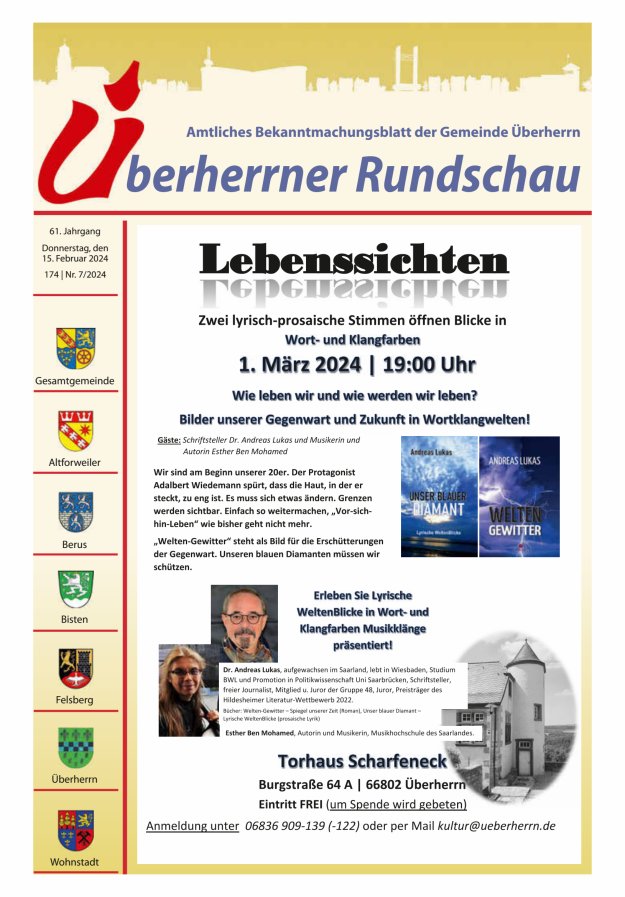 Überherrner Rundschau Titelblatt 07/2024