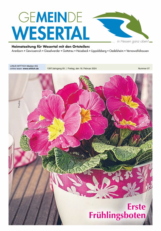 Wesertal Titelblatt 07/2024