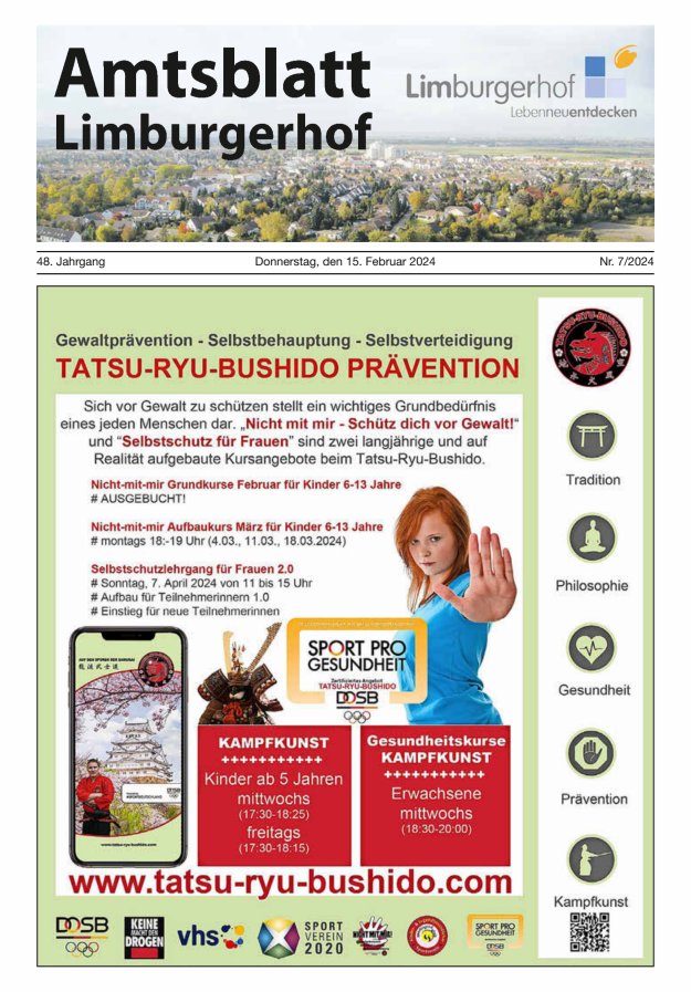 Amtsblatt Limburgerhof Titelblatt 07/2024