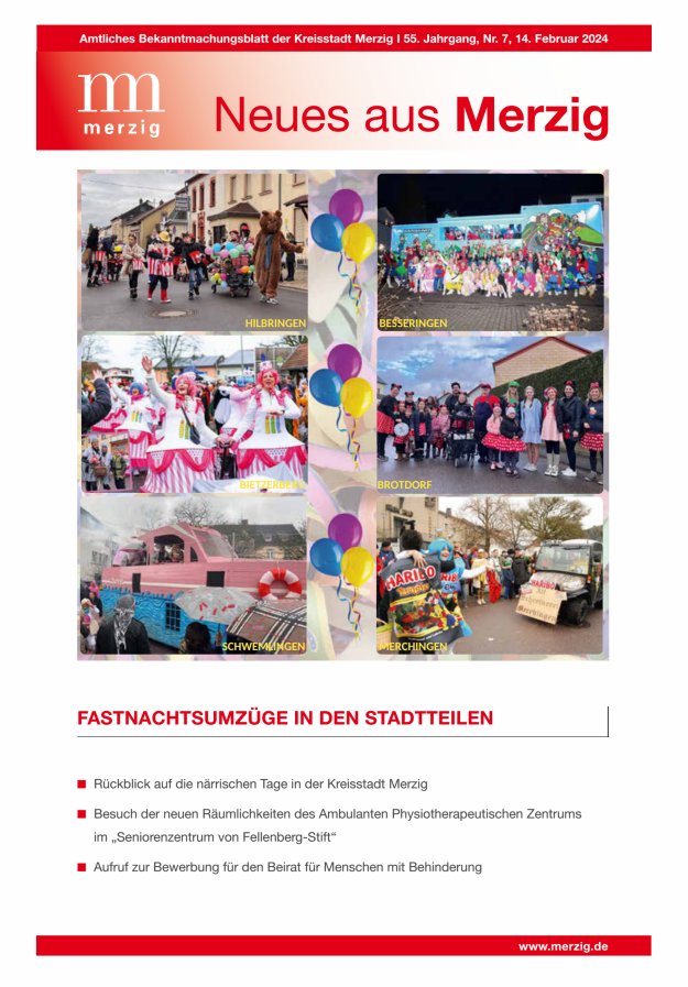 Neues aus Merzig Titelblatt 07/2024