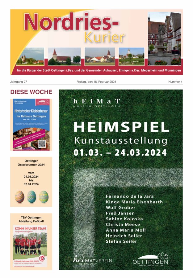 NordRies-Kurier Titelblatt 04/2024