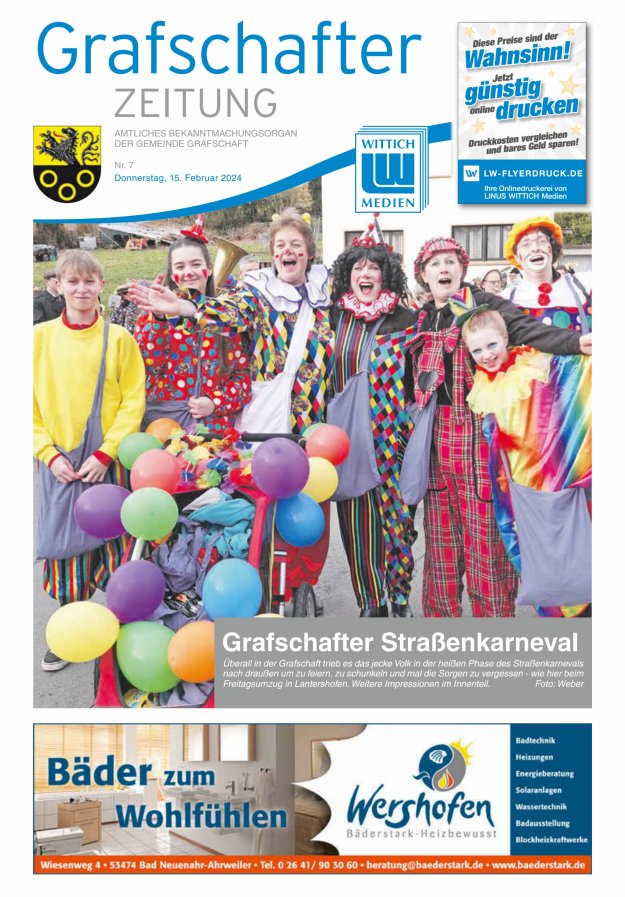 Grafschafter Zeitung Titelblatt 07/2024