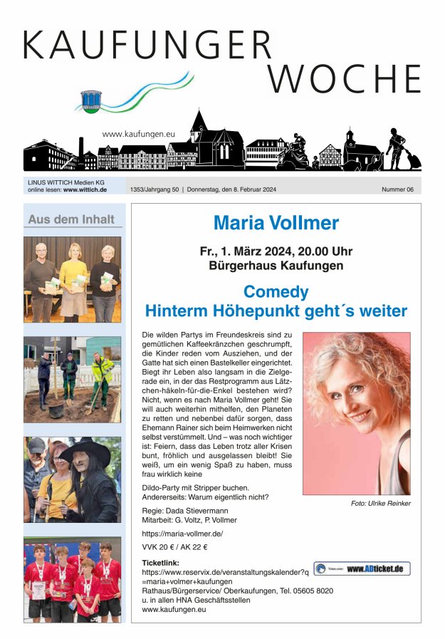 Kaufunger Woche Titelblatt 06/2024