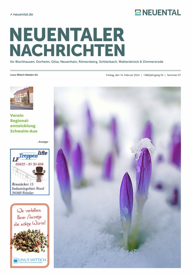 Neuentaler Nachrichten Titelblatt 07/2024