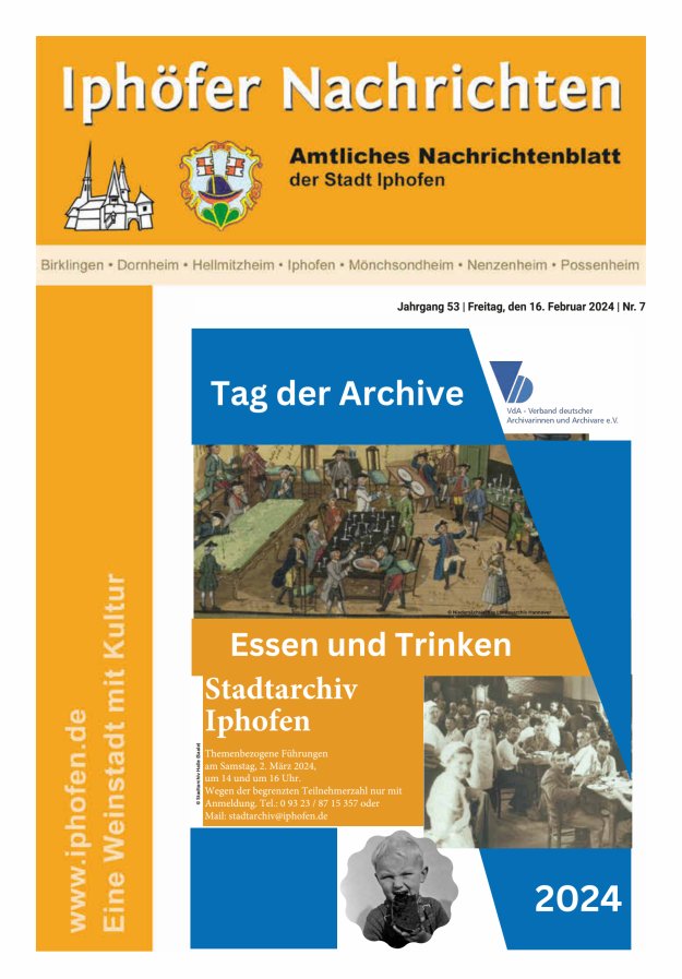 Iphöfer Nachrichten Titelblatt 07/2024