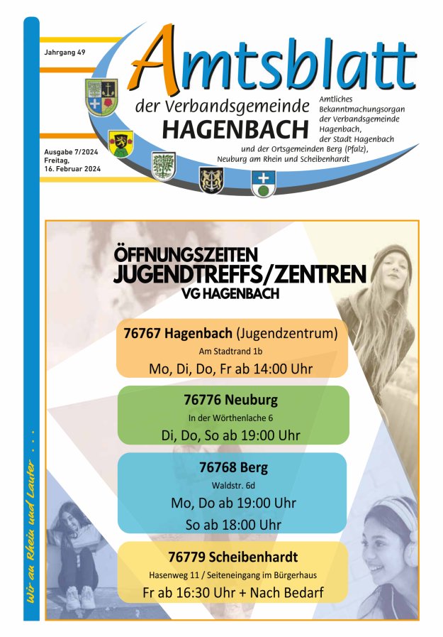 Amtsblatt der VG Hagenbach Titelblatt 07/2024
