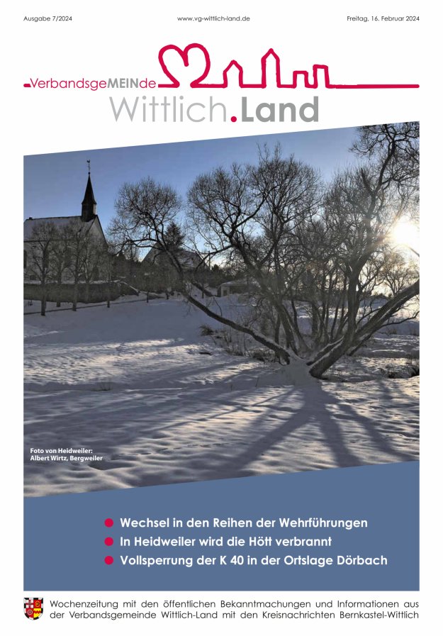Mein Wittlich.Land Titelblatt 07/2024