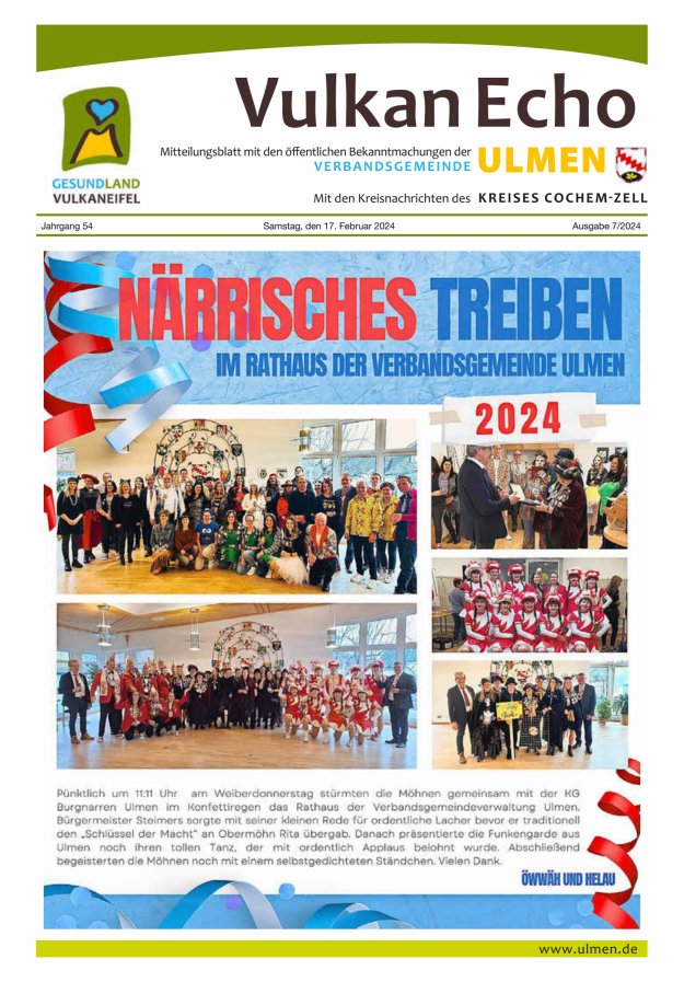 Vulkan Echo VG Ulmen Titelblatt 07/2024