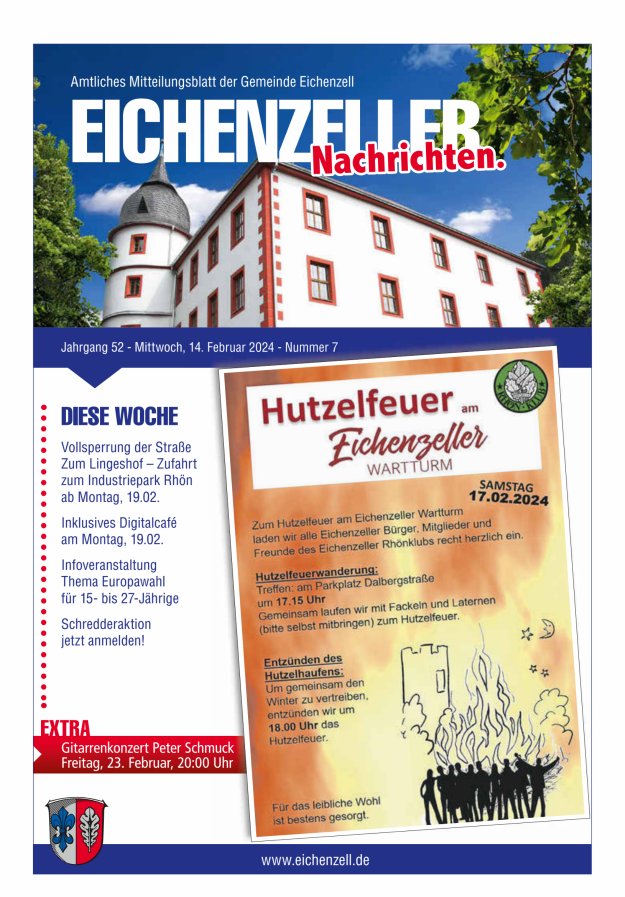 Amtliches Mitteilungsblatt der Gemeinde Eichenzell Titelblatt 07/2024
