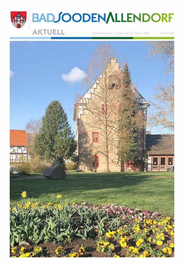 Unsere Stadt Bad Sooden-Allendorf - Bürgerzeitung Titelblatt 02/2024