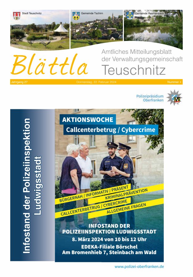 VG-Nachrichten Teuschnitz Titelblatt 04/2024