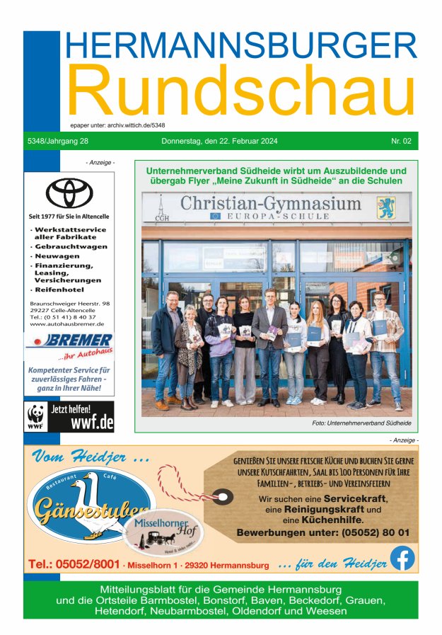 Hermannsburger Rundschau Titelblatt 02/2024