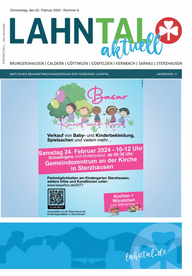 Amtliches Bekanntmachungsorgan der Gemeinde Lahntal Titelblatt 08/2024