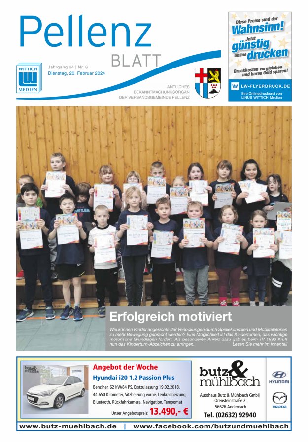 Pellenzblatt Titelblatt 08/2024