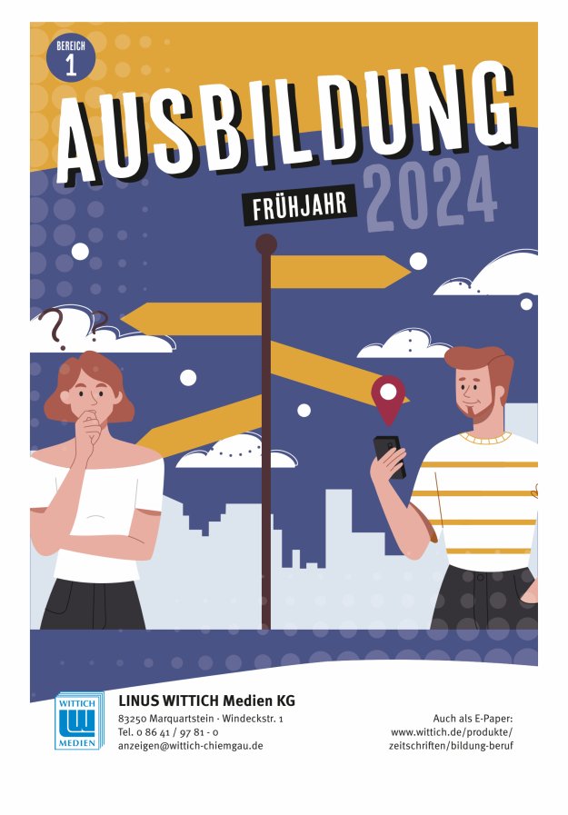 Ausbildungsratgeber Chiemgau  Titelblatt 08/2024