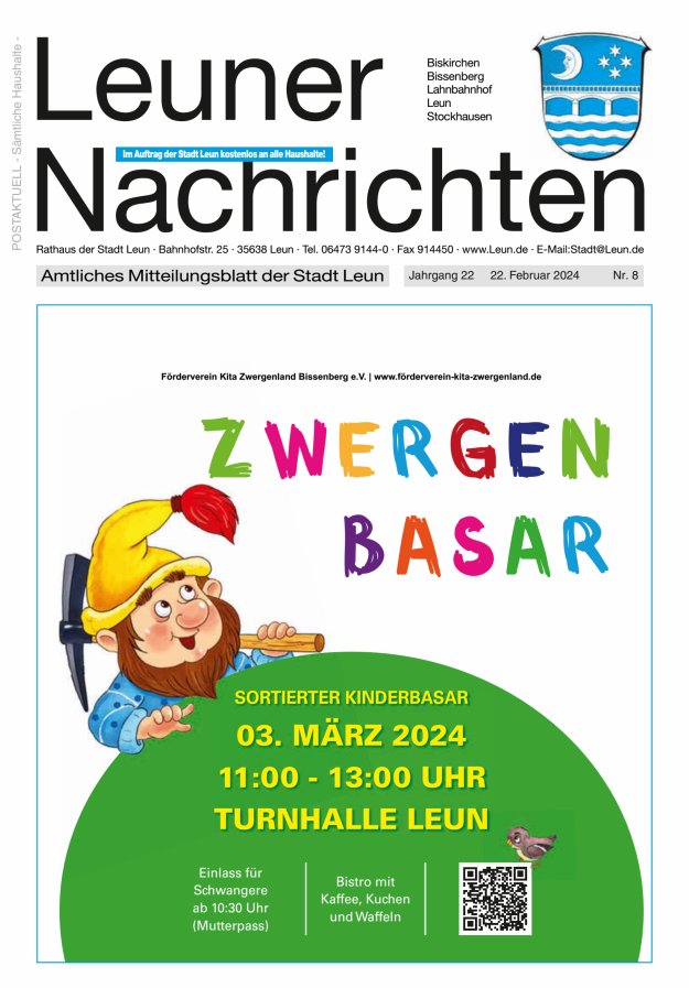 Leuner Nachrichten Titelblatt 08/2024