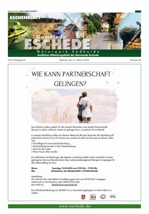 Eschenblatt Titelblatt 04/2024