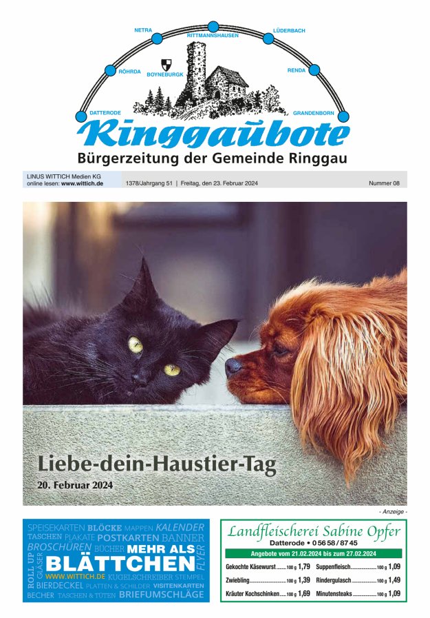 Ringgaubote Titelblatt 08/2024