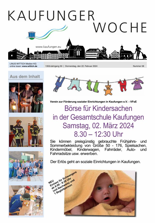 Kaufunger Woche Titelblatt 08/2024
