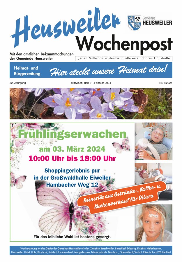 Heusweiler Wochenpost Titelblatt 08/2024