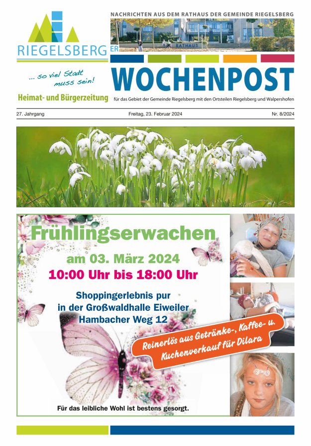 Riegelsberger Wochenpost Titelblatt 08/2024