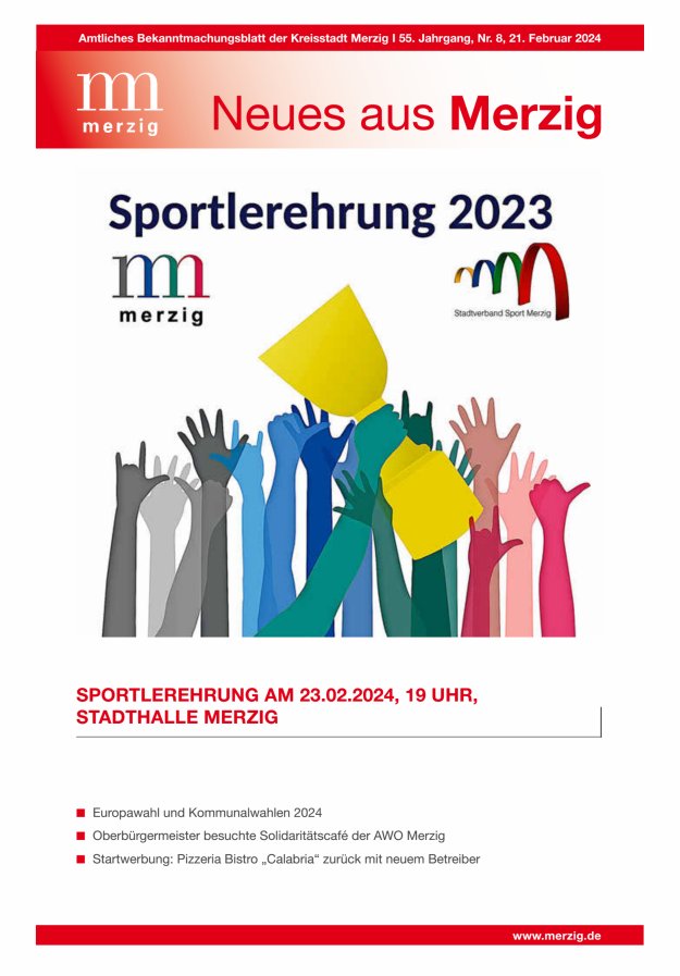 Neues aus Merzig Titelblatt 08/2024