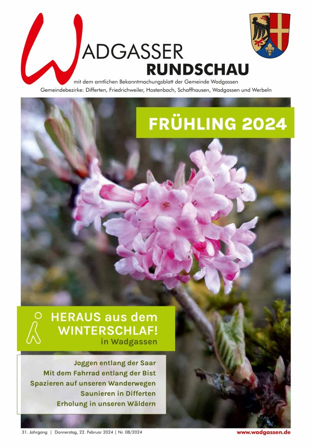 Wadgasser Rundschau Titelblatt 08/2024