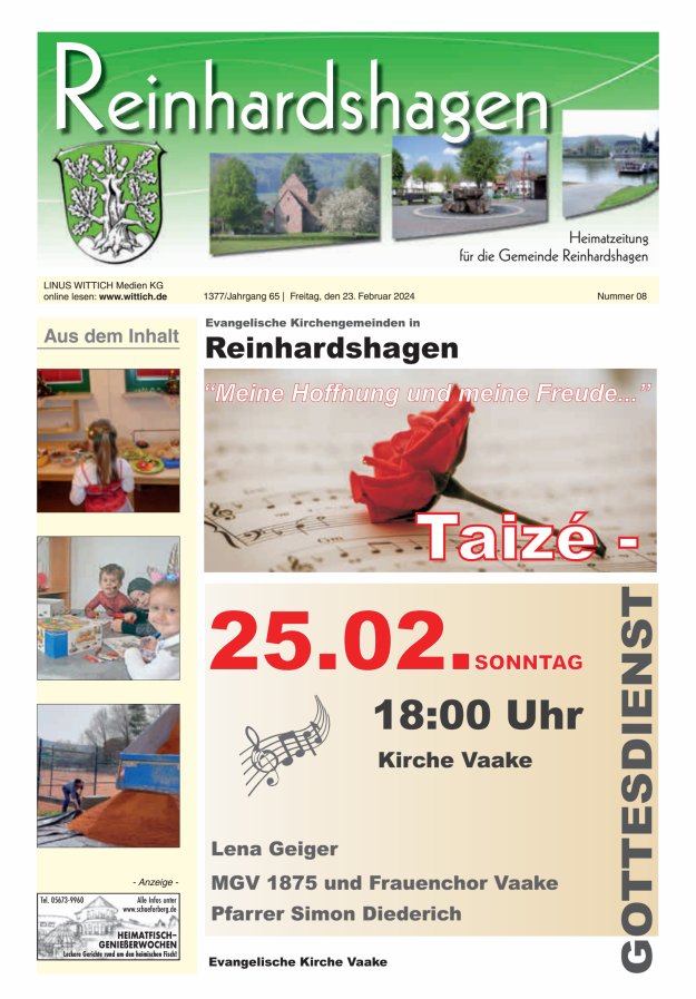 Unser Blättchen Titelblatt 08/2024