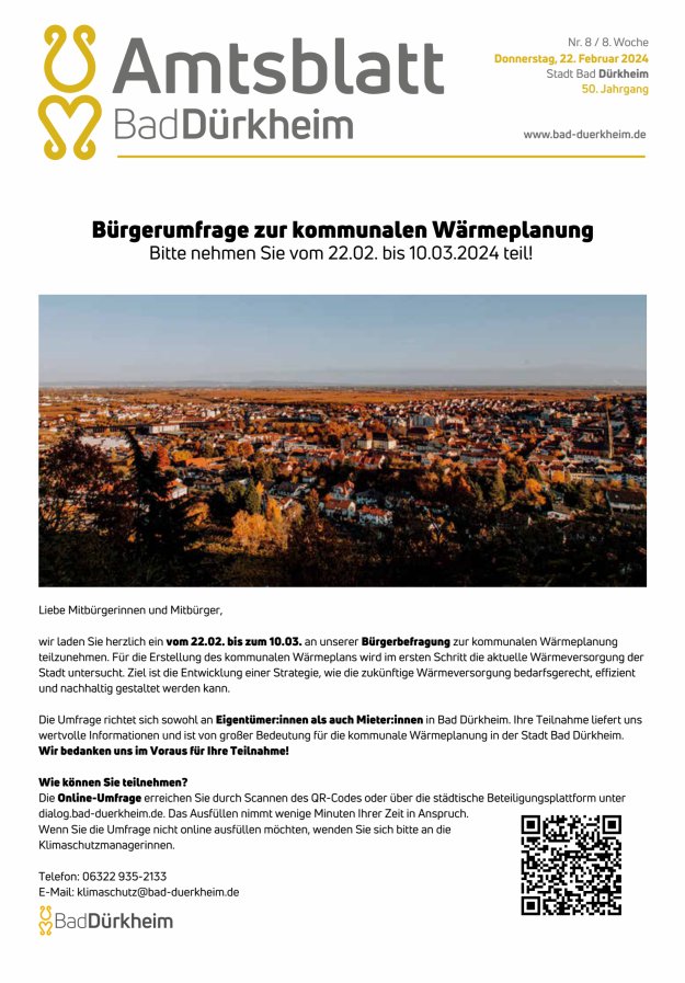 Bad Dürkheimer Woche Titelblatt 08/2024