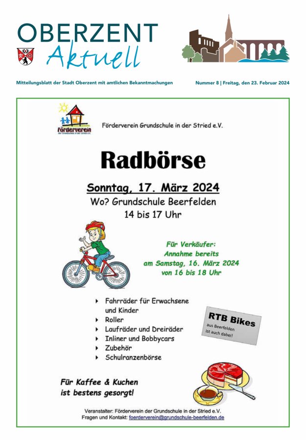 Oberzent aktuell Titelblatt 08/2024