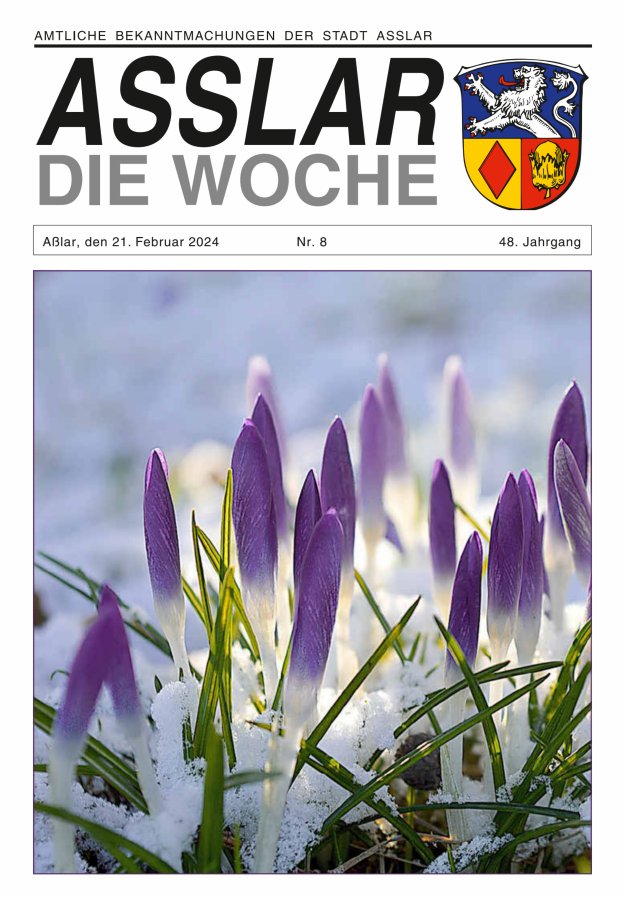 Asslar - Die Woche Titelblatt 08/2024