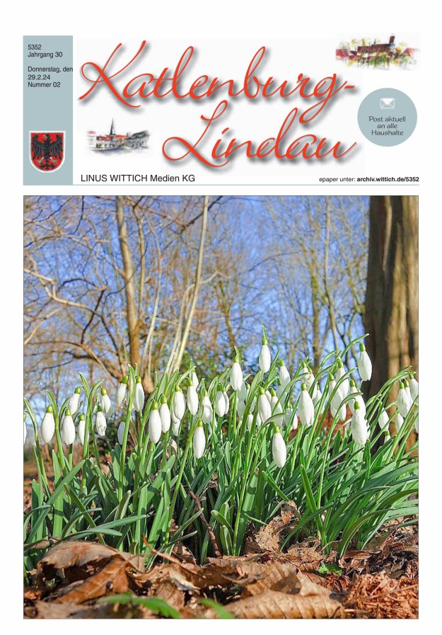 Blickpunkt Katlenburg Lindau Titelblatt 02/2024