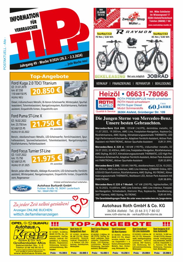 Tipp Vogelsberg Titelblatt 09/2024
