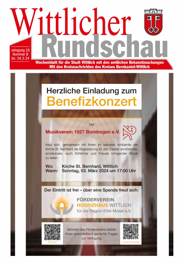 Wittlicher Rundschau Titelblatt 08/2024