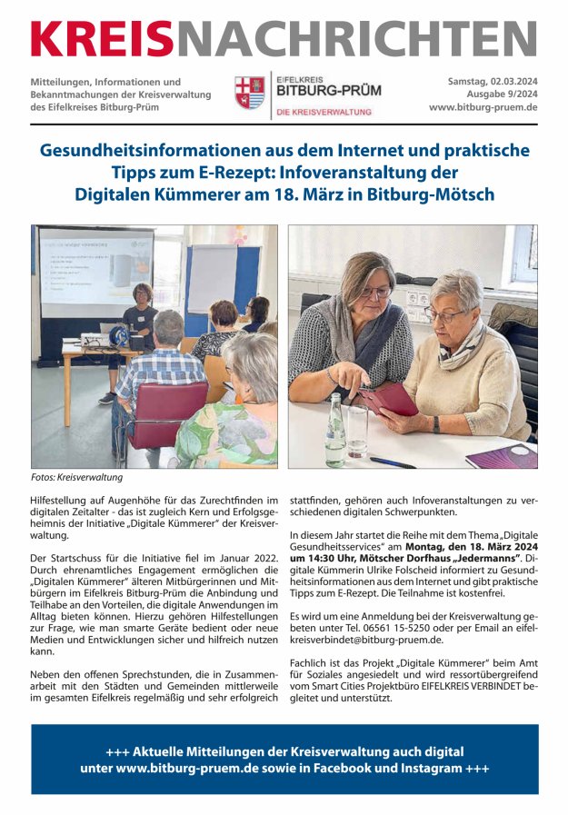 Kreis Bitburg-Prüm Titelblatt 09/2024
