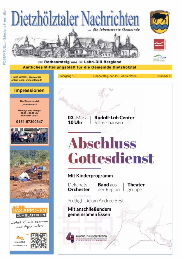 Dietzhölztaler Nachrichten Titelblatt 09/2024