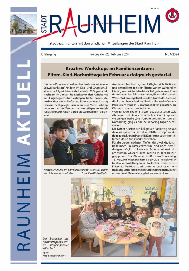 Raunheim aktuell Titelblatt 04/2024