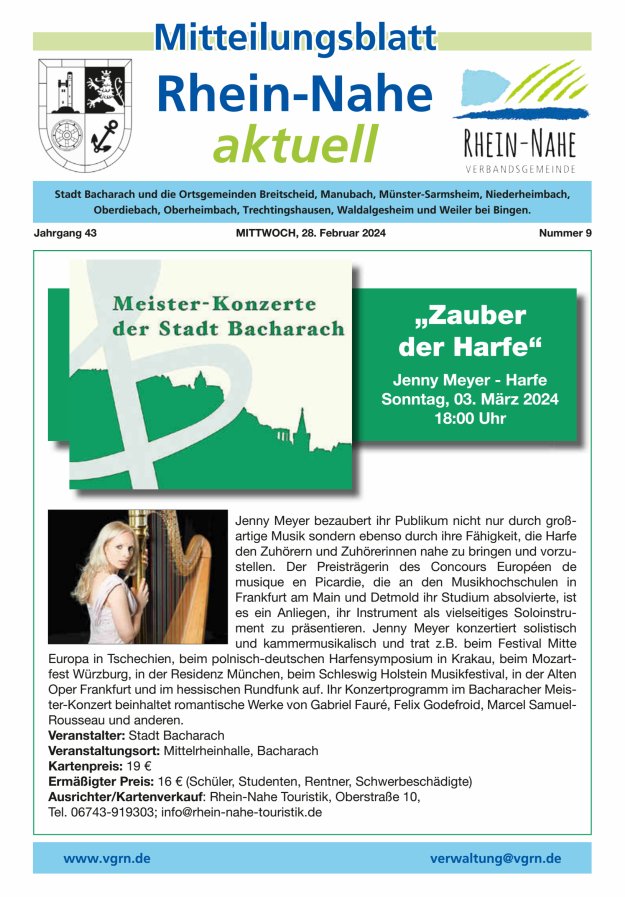 Rhein-Nahe aktuell Titelblatt 09/2024