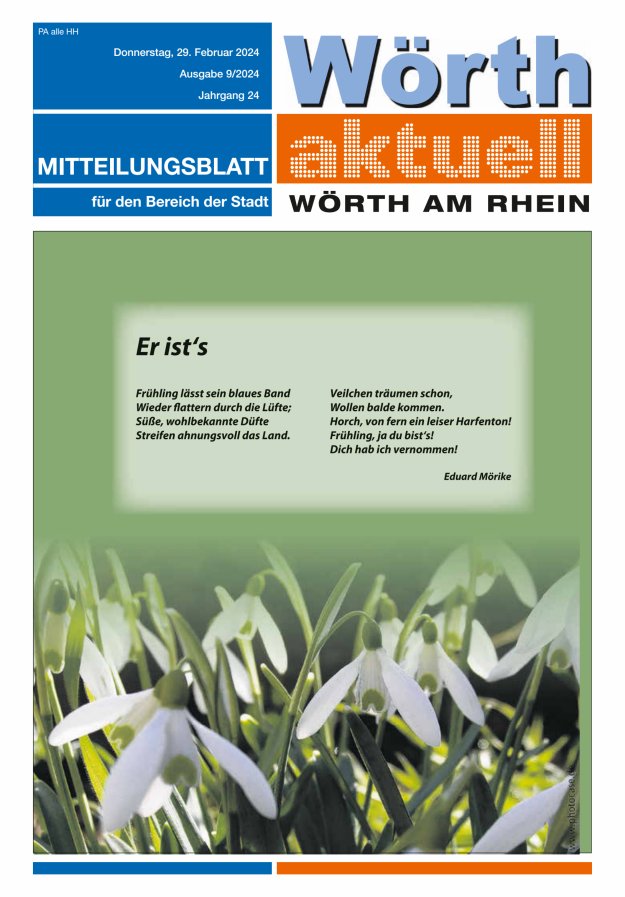 Wörth aktuell Titelblatt 08/2024