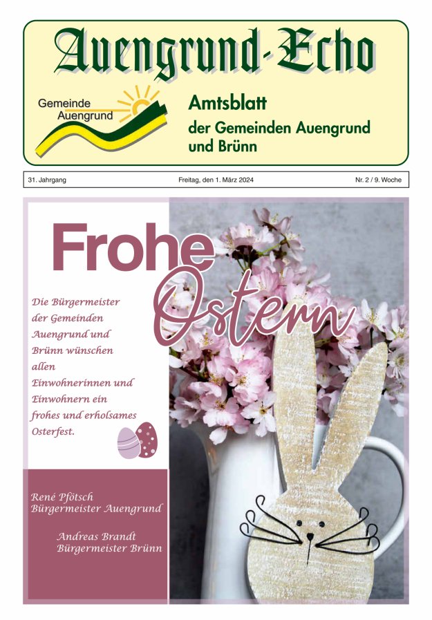 Auengrund-Echo Titelblatt 02/2024