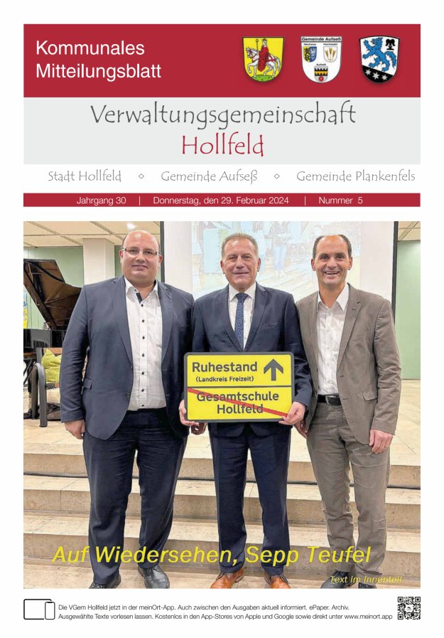 MB der Verwaltungsgemeinschaft Hollfeld  Titelblatt 05/2024