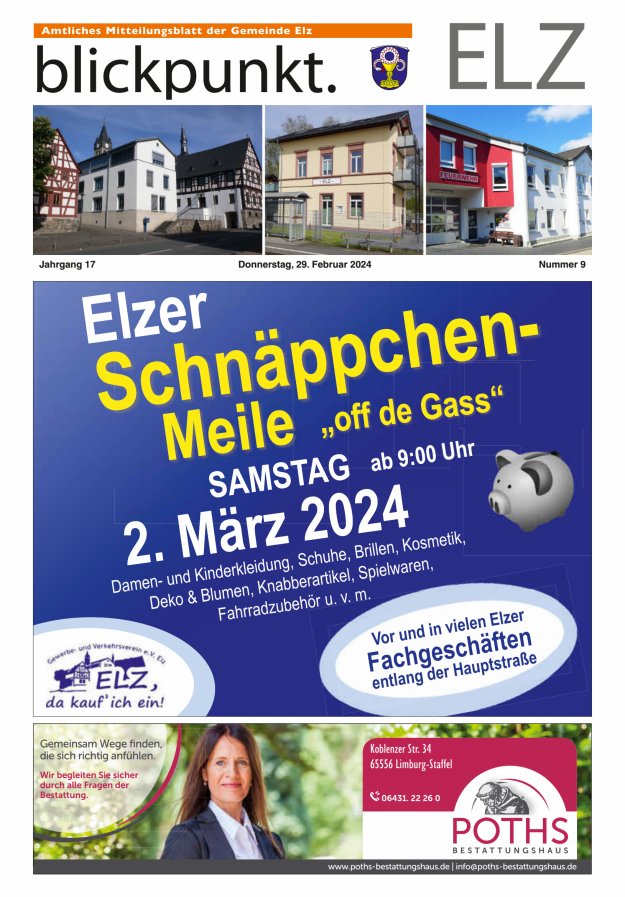 Blickpunkt Elz Titelblatt 09/2024