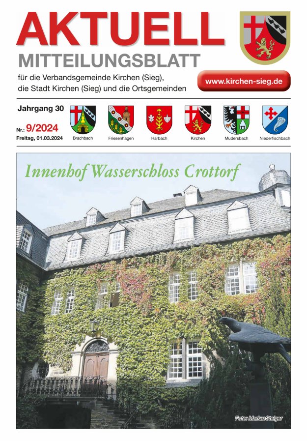 Aktuell - Mitteilungsblatt für die VG Kirchen (Sieg) Titelblatt 09/2024
