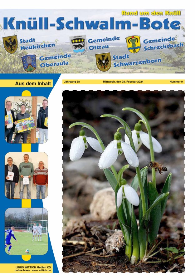 Knüll-Schwalm-Bote Titelblatt 09/2024