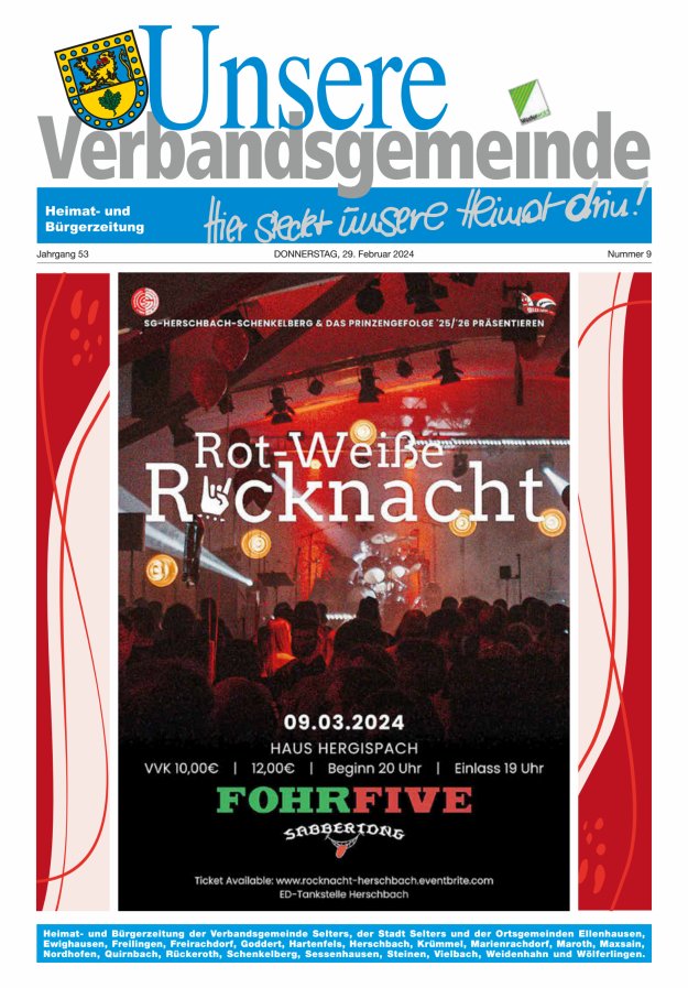 Unsere Verbandsgemeinde Selters Ww Titelblatt 09/2024