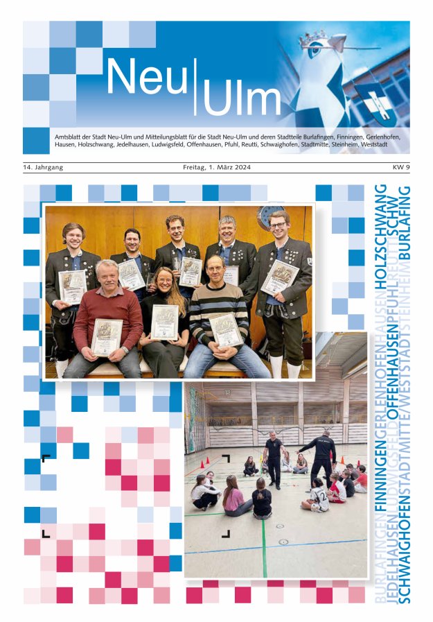 Amtsblatt der Stadt Neu-Ulm und Mitteilungsblatt für die Stadt Neu-Ulm Titelblatt 09/2024