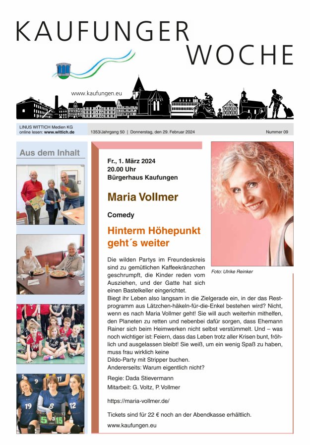Kaufunger Woche Titelblatt 09/2024