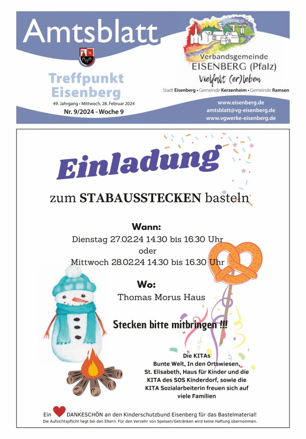Treffpunkt Eisenberg Titelblatt 09/2024