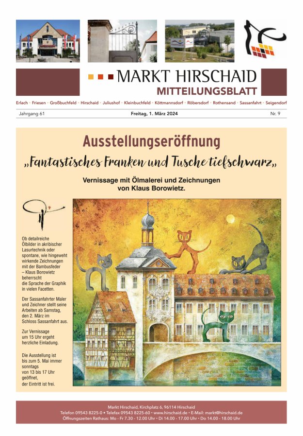 Mitteilungsblatt Markt Hirschaid Titelblatt 09/2024