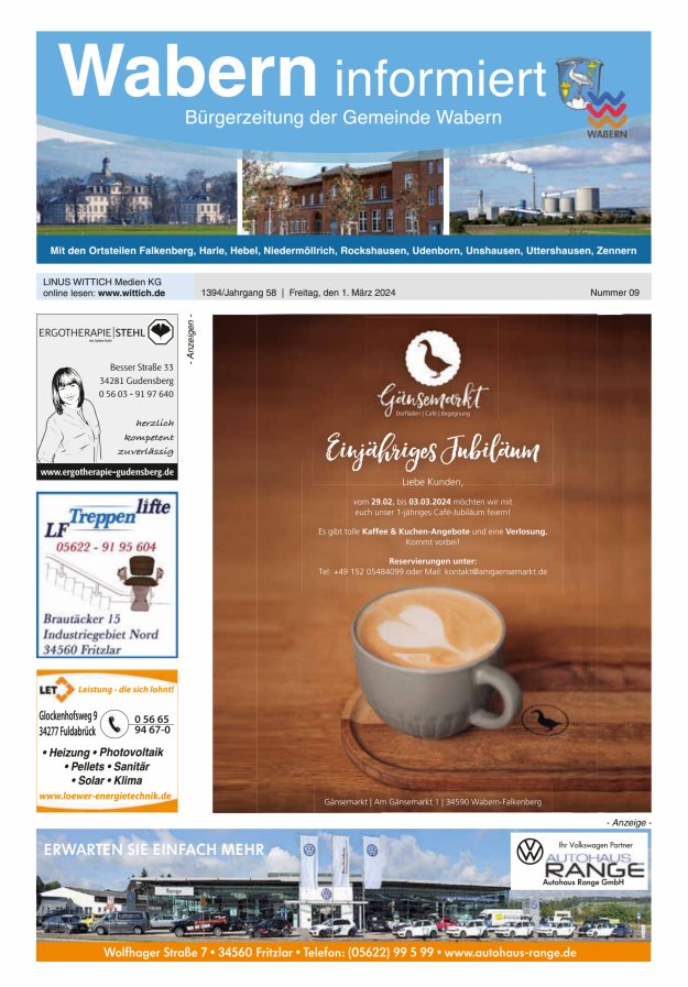Wabern informiert Titelblatt 09/2024